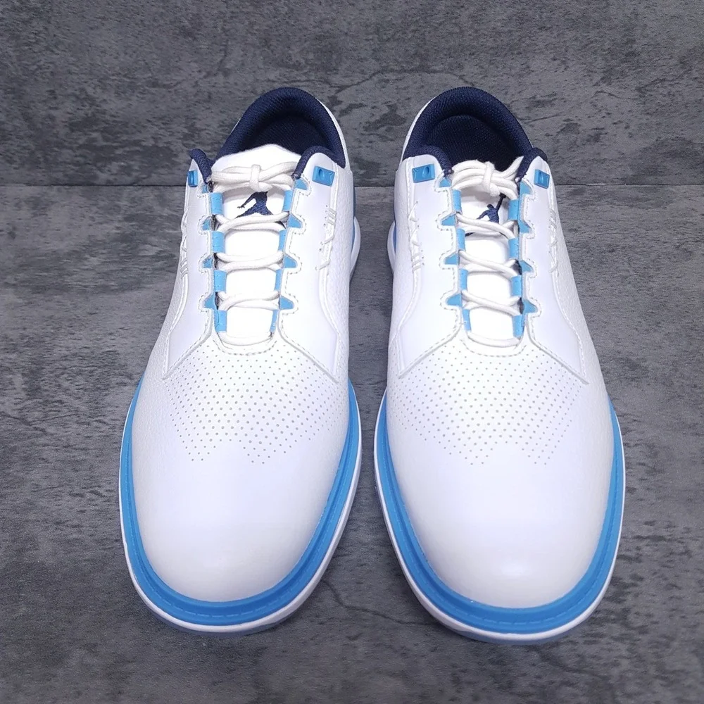 NIKE AIR JORDAN ADG 5 Golf Shoes Mens Size 9.5 Midnight Navy University Blue UNC